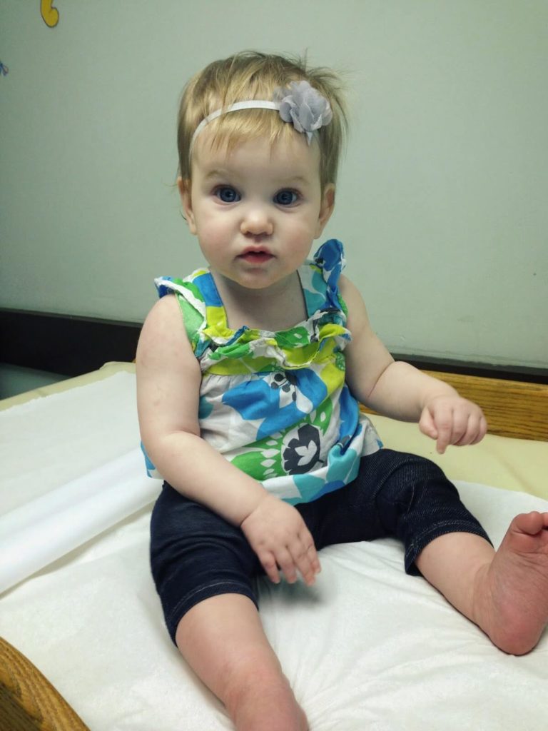 baby at doctors