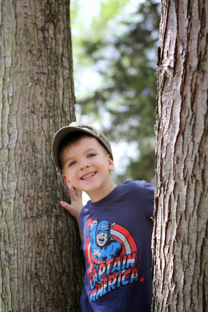 boy in tree