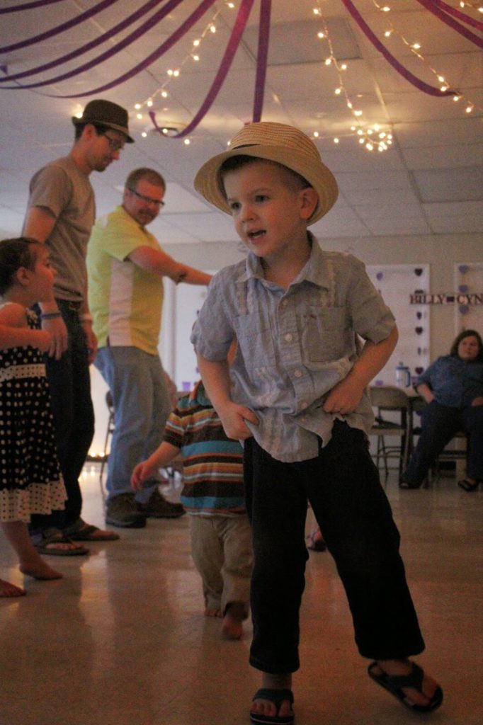 little boy dancing