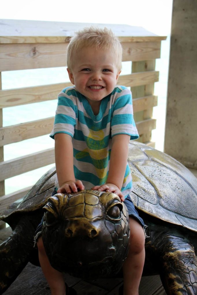 toddler boy smiling