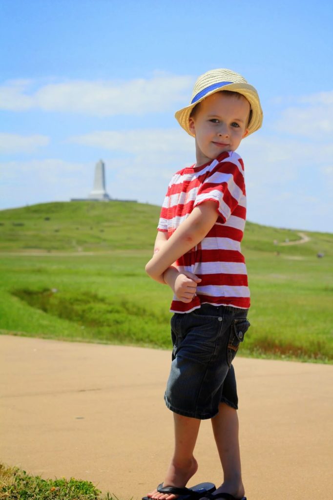 boy posing for picture