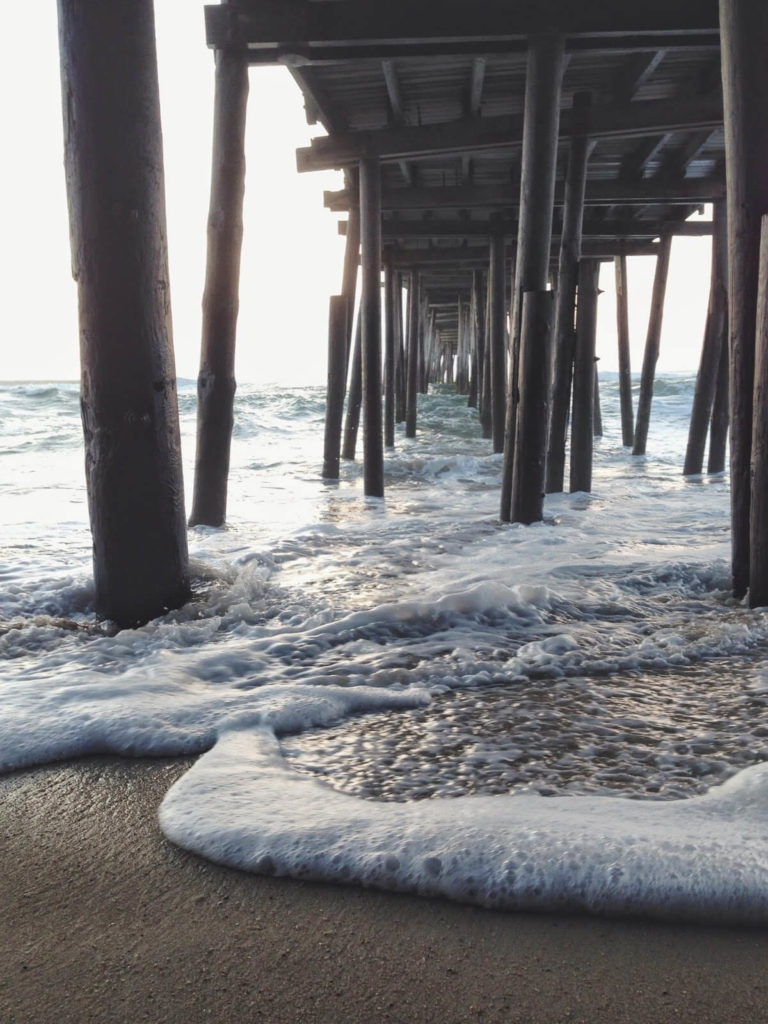 underneath pier