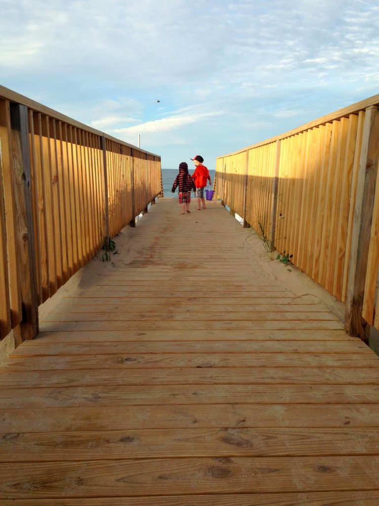 boys on bridge