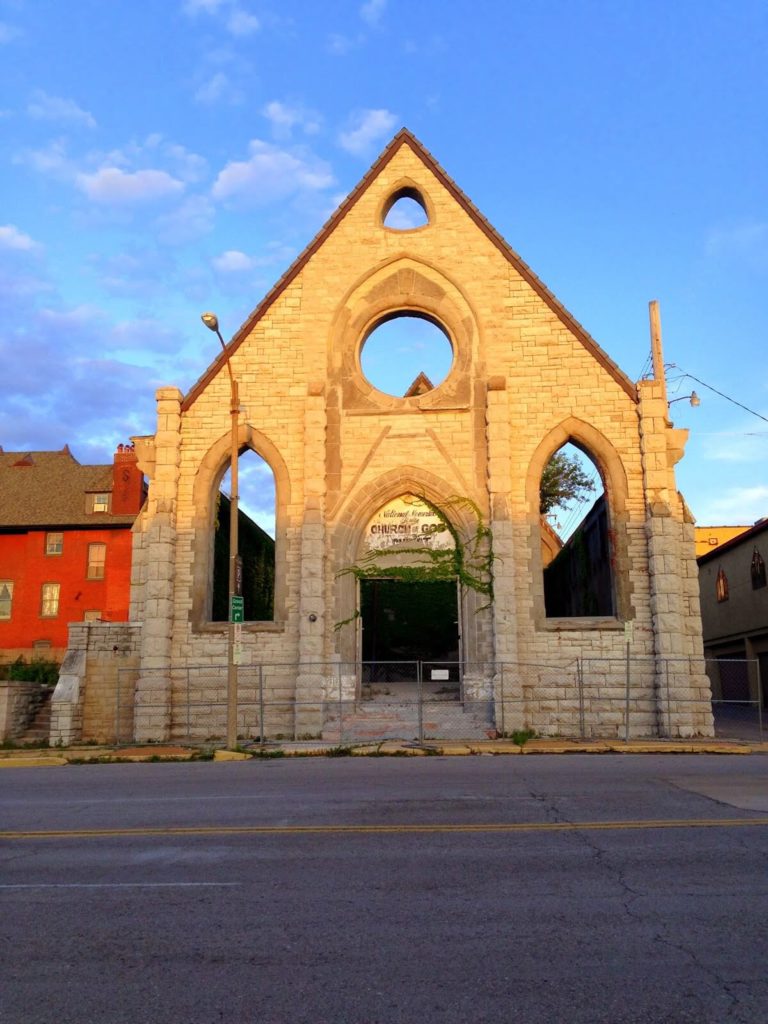 old abandoned downtown building