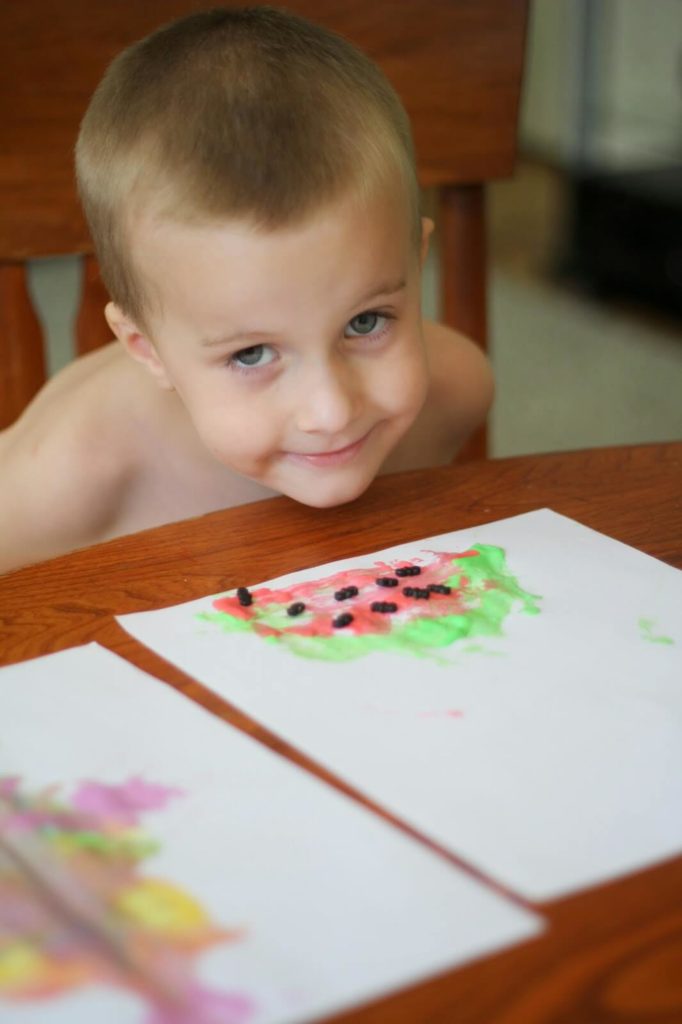 boy painting