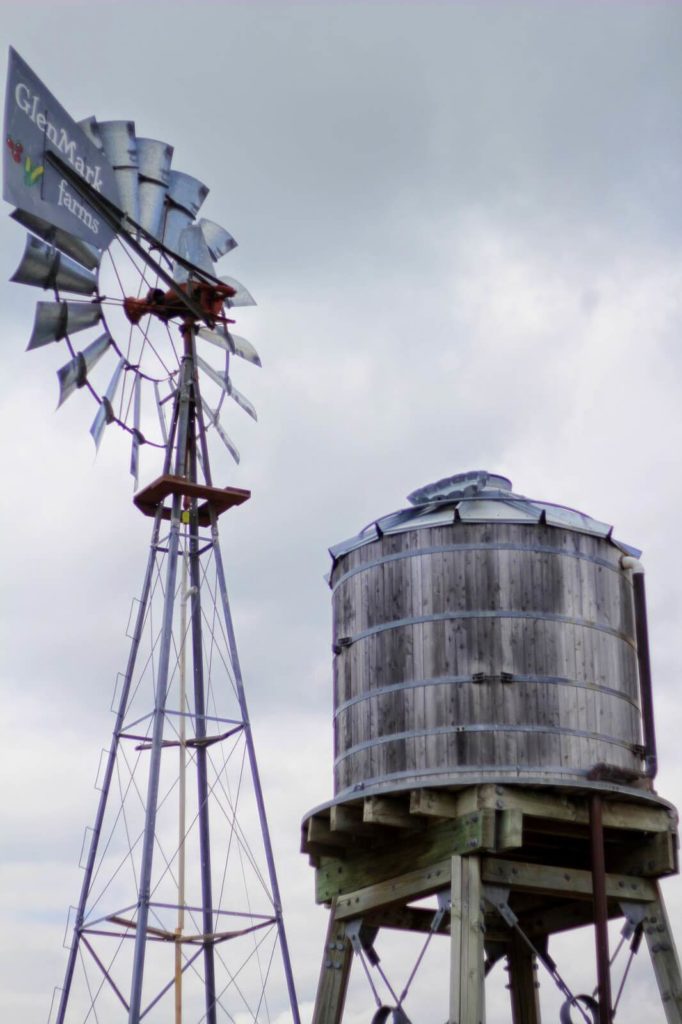 windmill and water tower