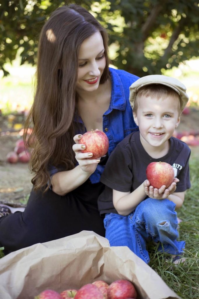 mom and son