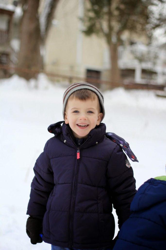 boy in the snow