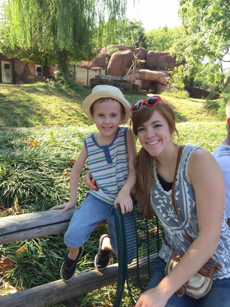 mysti and liam at the zoo