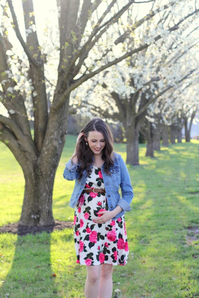 floral pregnancy dress from pink blush maternity