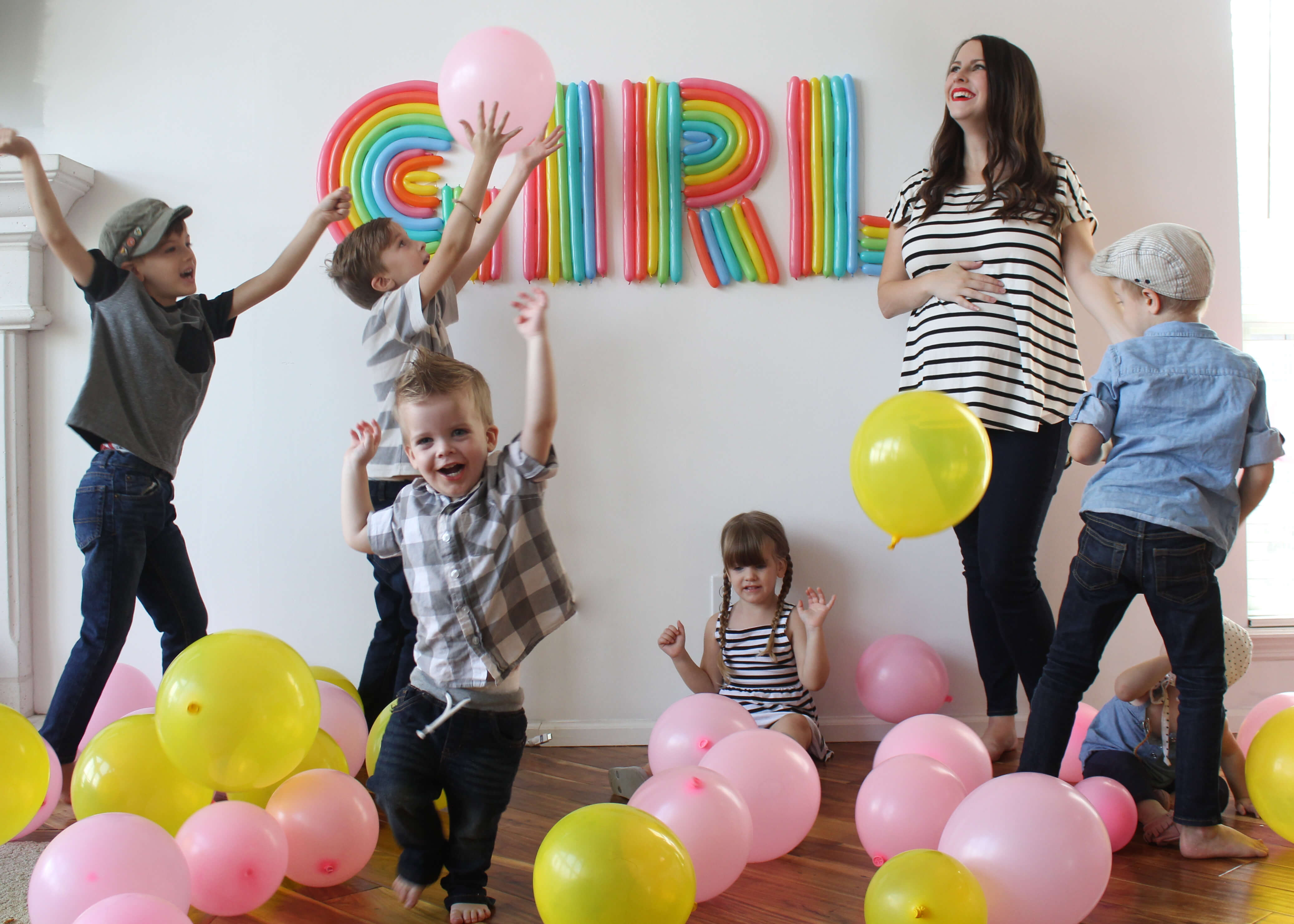 how to do a gender reveal with balloons