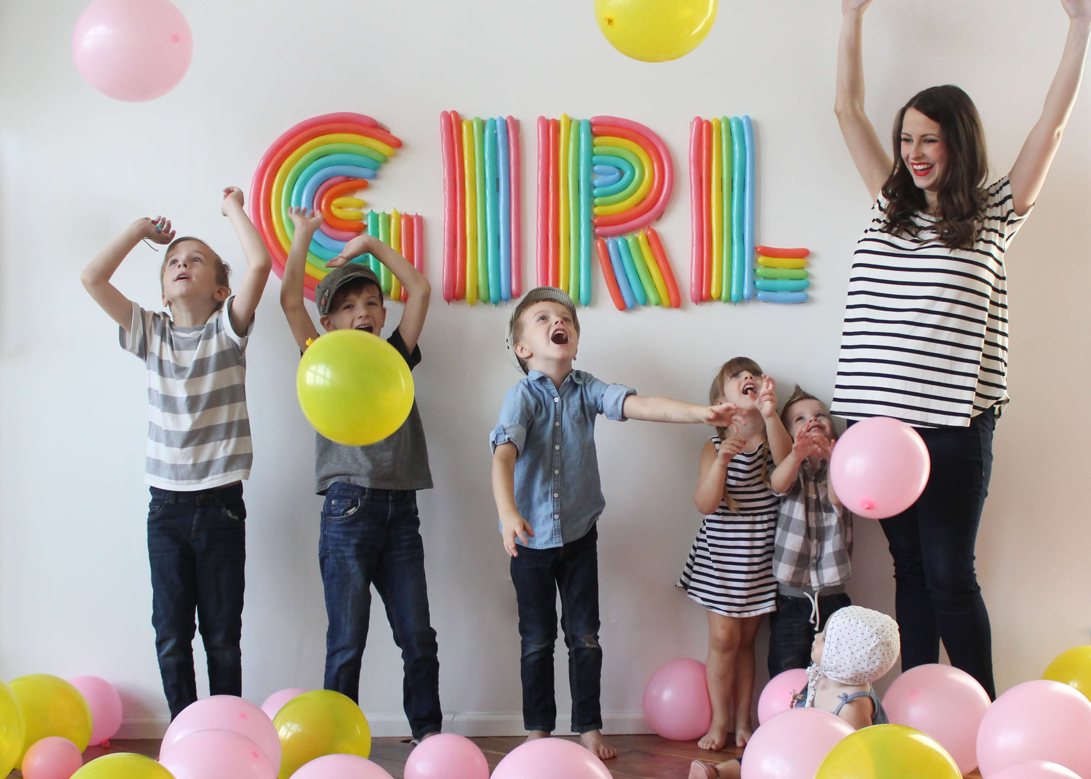 baby gender reveal photo shoot